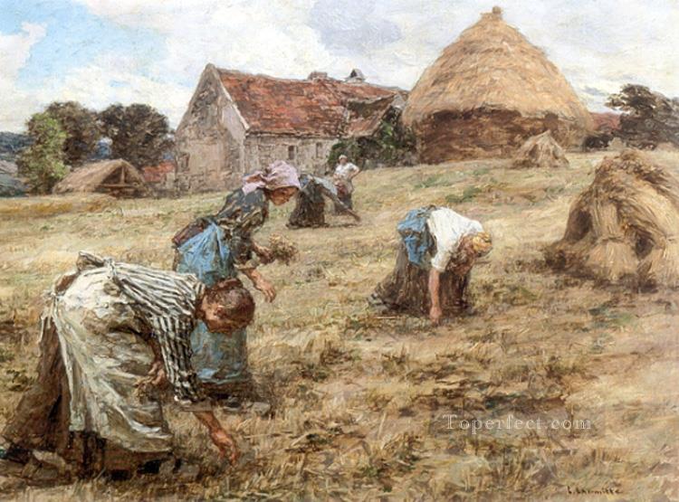 Les Glaneuses 1898 rural scenes peasant Leon Augustin Lhermitte Oil Paintings